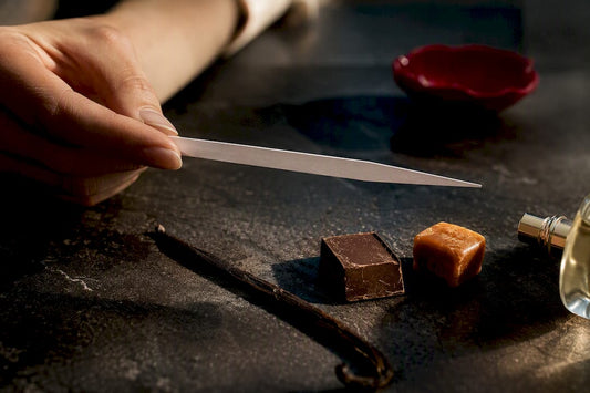Geurstrip met de geur van vanille, chocolade en karamel