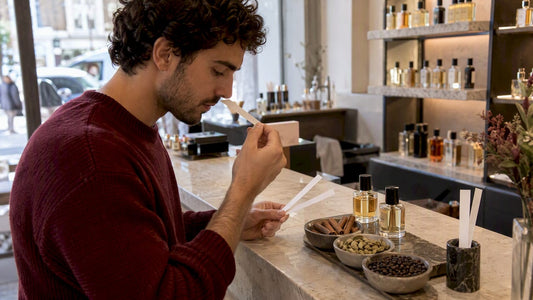 Geurstrips en kruiden bij parfumtesters